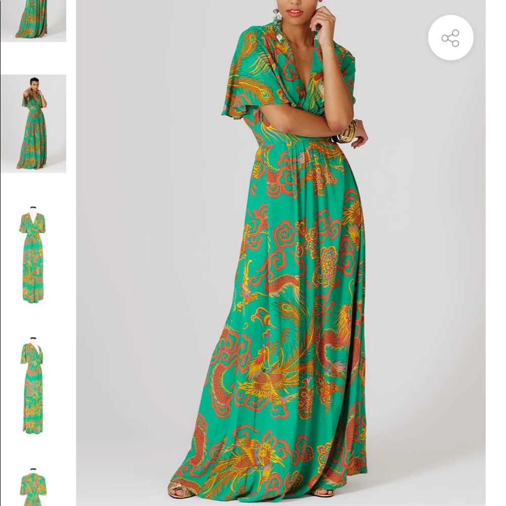 Trashy Diva Phoenix and dragons caftan dress